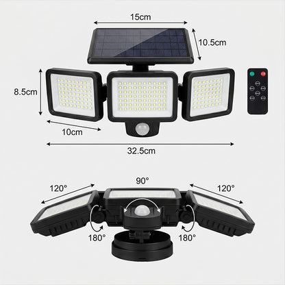 Solara™ — Projecteur Solaire Extérieur 2500 Lumens