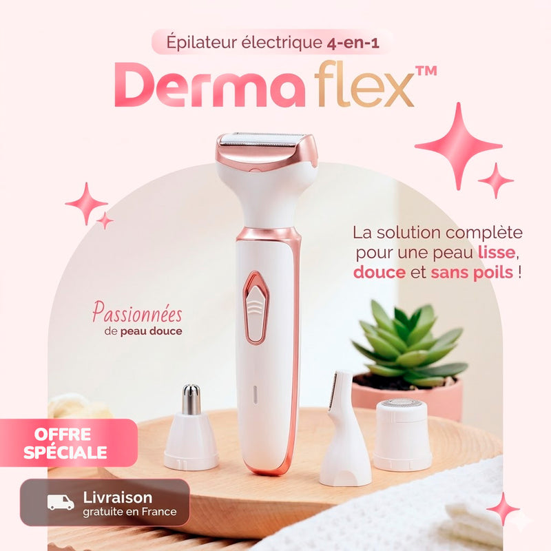 DermaFlex™ — Épilation douce, sans douleur ni rougeur