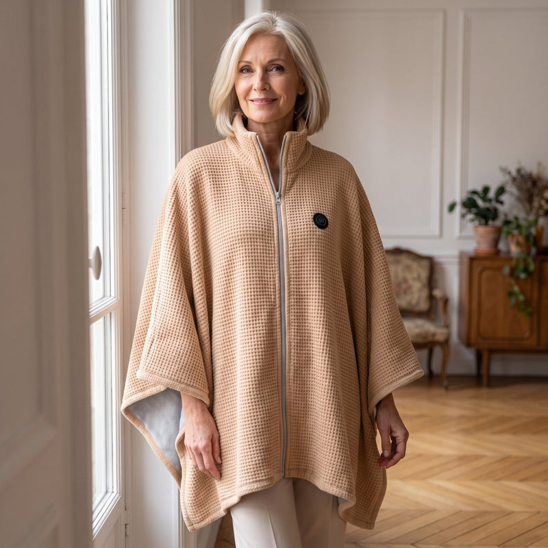 Calinéa, cape chauffante beige camel