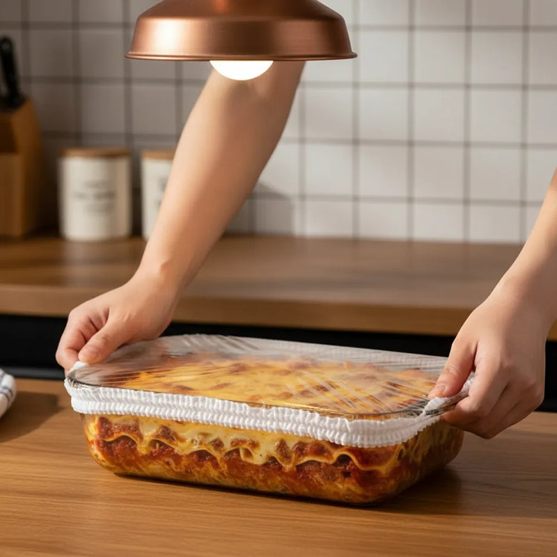 ClicVoile tendue sur un plat à gratin