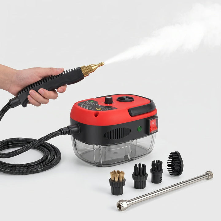 Vapéclat rouge avec pistolet, lance inox et brosses